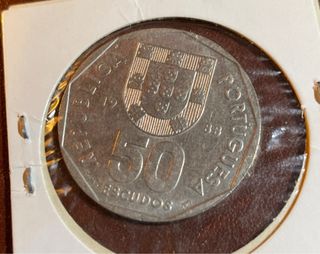 50 Escudos Portugal 1988 monete