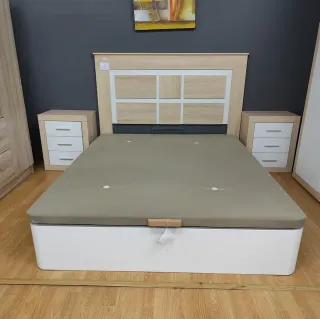 Nuevo: Canapé + cabecero + 2 mesillas 135x190cm