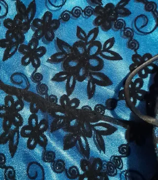 VESTIDO FIESTA EASY WEAR AZUL&NEGRO 36