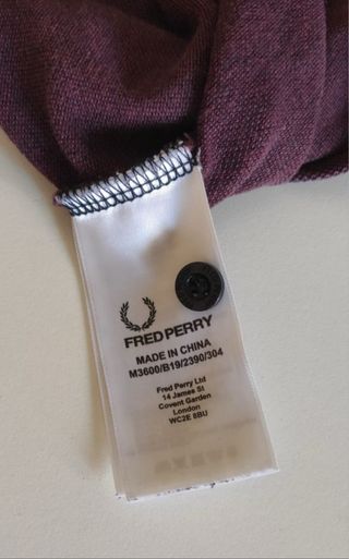 Polo Fred Perry Morado burdeos