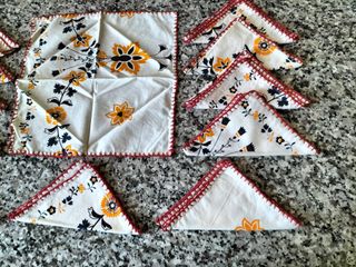 Tovaglia e tovaglioli natalizi