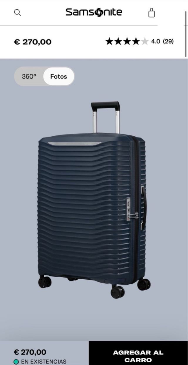 Maleta Samsonite Upscape Azul - Grande