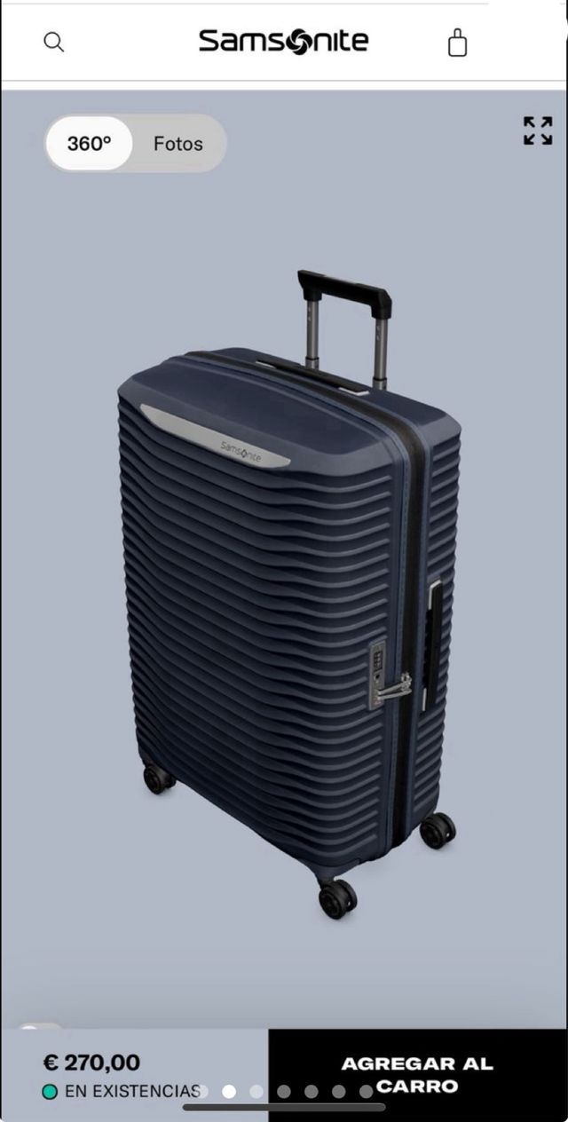 Maleta Samsonite Upscape Azul - Grande