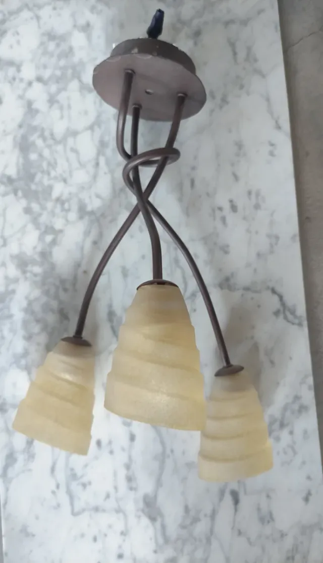 Hermosa Lámpara de techo colgante de cristal