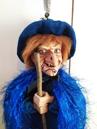 Befana Streghetta 53 cm Blu