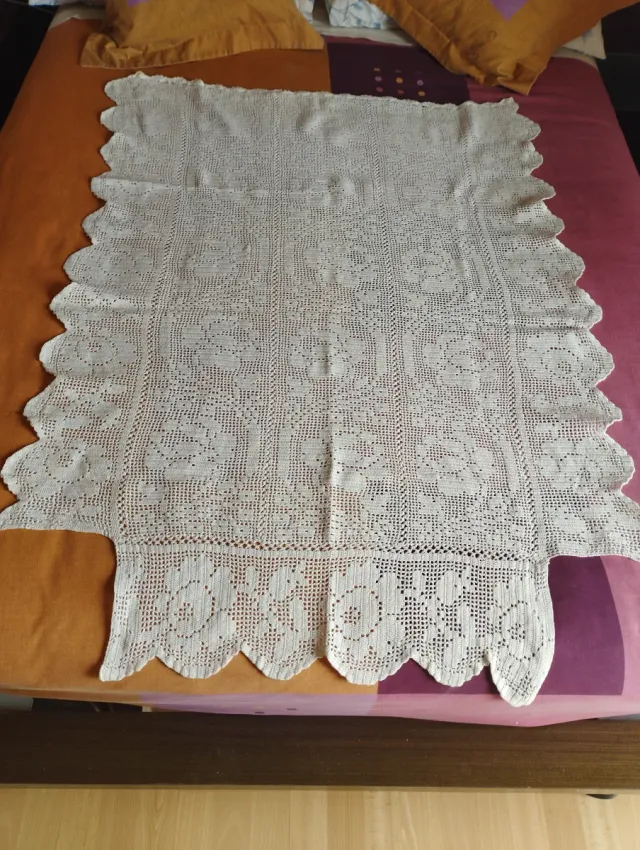 Colcha de cuna de crochet