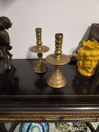 Candelabros barrocos bronce