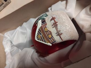 Palla di Natale in Vetro Rosso