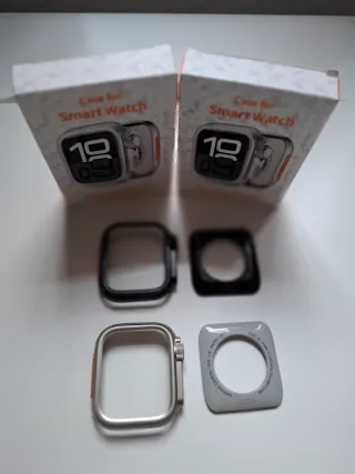 Carcasa protectora para Apple Watch color Titanio.