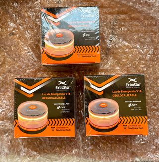 3 Balizas V16 Geolocalizables Homologadas