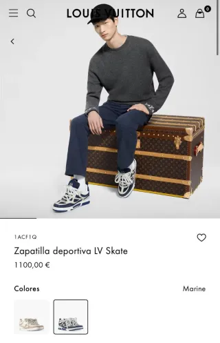 Zapatillas Louis Vuitton LV Skate Negras y Blancas