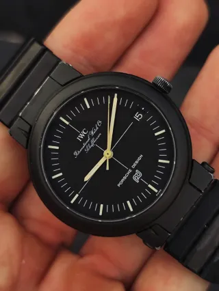 Reloj IWC Porsche Design Negro Brújula