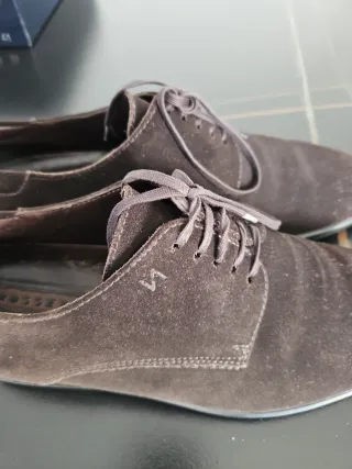 Scarpe stringate Rossetti scamosciate marroni 41