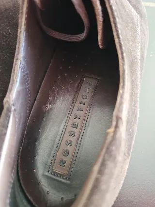 Scarpe stringate Rossetti scamosciate marroni 41