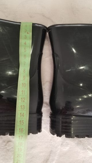 Botas de agua negras, T.36