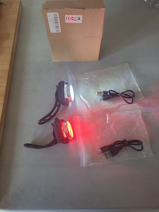 Luces LED para Bicicleta USB