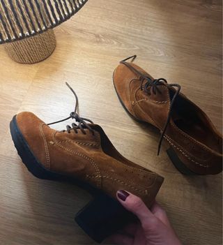 Zapatos Oxford Marrones Talla 36