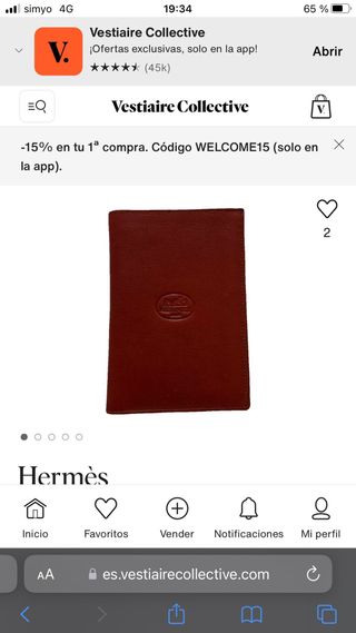Cartera Hermes Vintage