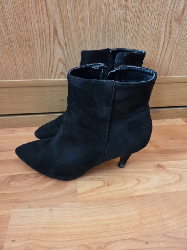 Botines negros tacón mujer