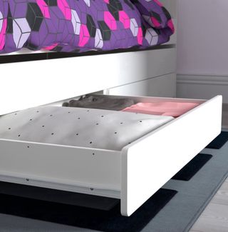 Cama nido con cajones blanca