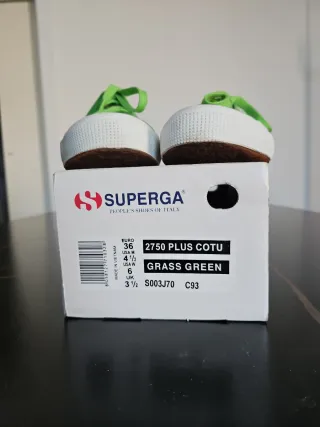 Superga 2750 Plus Cotu Grass Green Donna 36