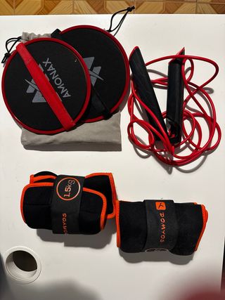 Kit Gimnasio: Cuerda, Discos y Pesas