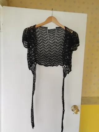 Torera crochet negra