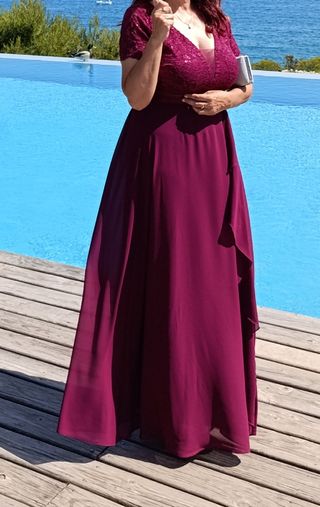 Vestido de fiesta morado