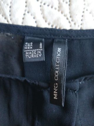 Blusa transparente negra