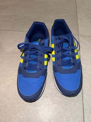 Adidas Scarpe Blu/Gialle Tg. 39.5
