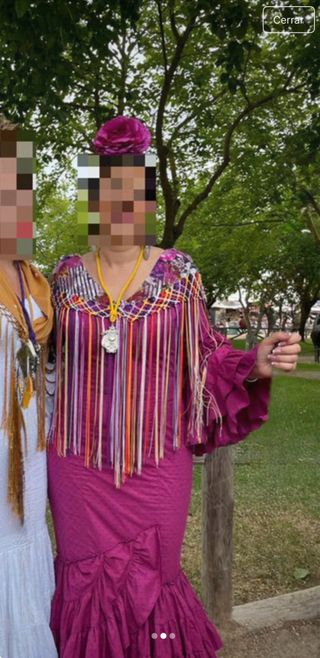 Traje de flamenca talla 42