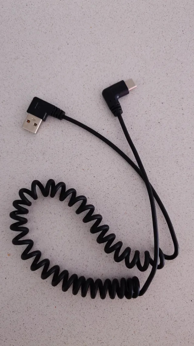 Cabo espiral USB-C