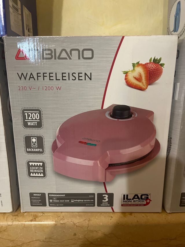 Piastra per waffle Ambiano 1200W