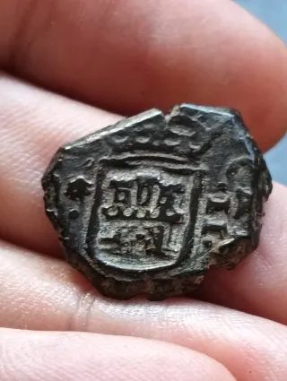 Rare monete 2 Maravedís 1685 Coruña