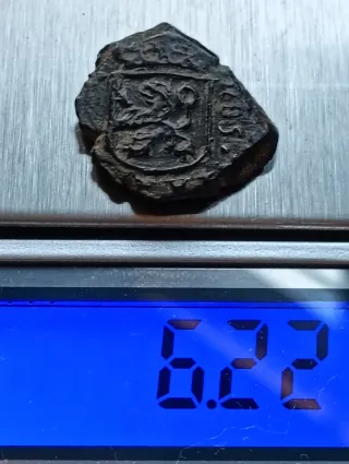 Rare monete 2 Maravedís 1685 Coruña