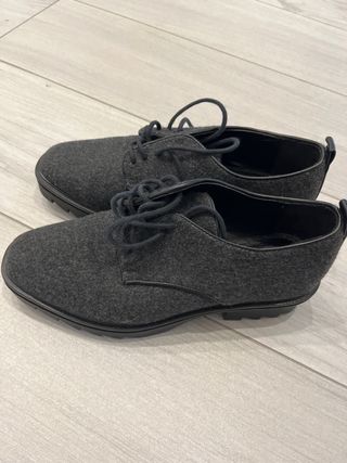 Zara Scarpe Suola Alta Grigie