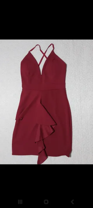 Abito tubino elegante sexy rosso