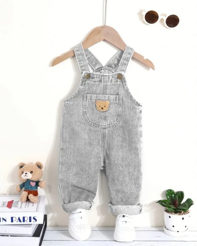 Bavaglino in denim per neonato/bambino 3m- 4a