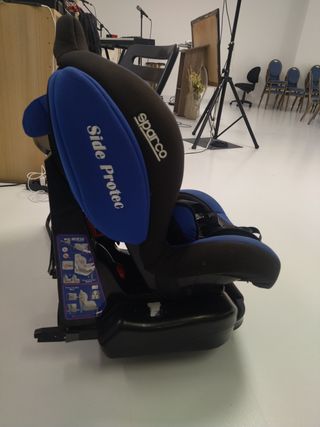 Silla de niño para auto Sparco azul y negra