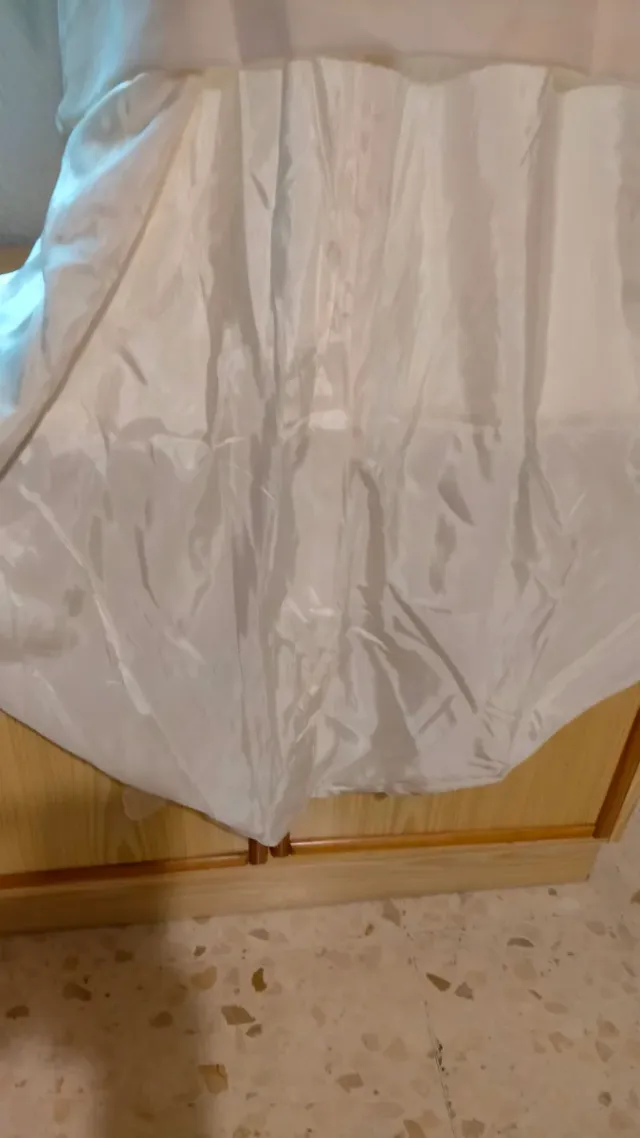 Vestido de Novia Beige/Blanco