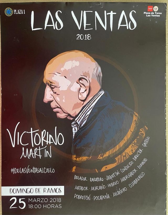 CARTEL DE TOROS DE MADRID, MARZO 2018