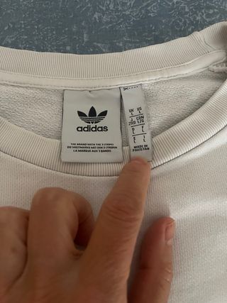 Sudadera Adidas blanca
