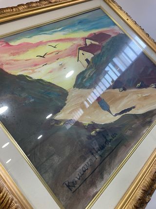 Quadro originale Romano Mussolini