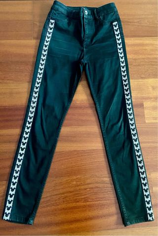 Pantalones negros elásticos Calzedonia Disney