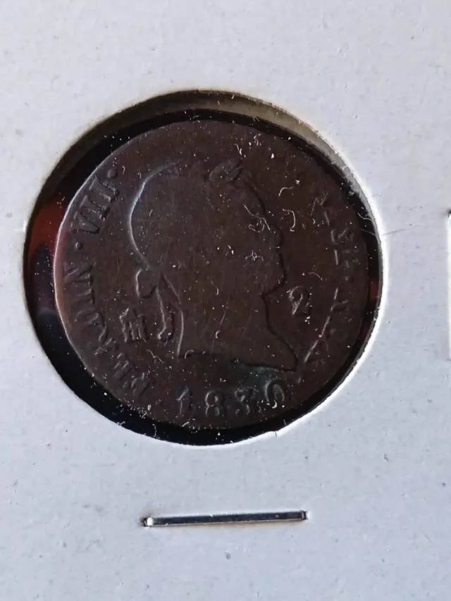 Fernando VII 2 Maravedís 1830 Segovia