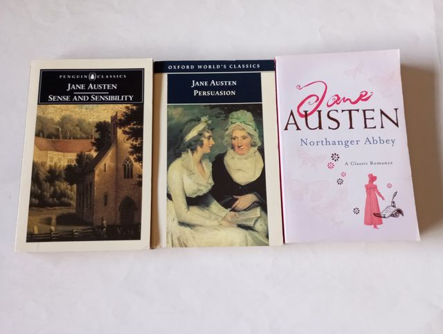 Lote de 3 libros de Jane Austen en inglés