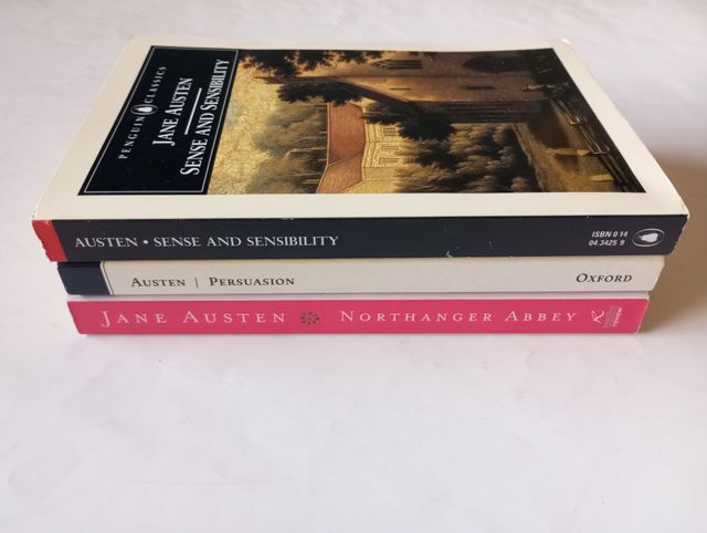 Lote de 3 libros de Jane Austen en inglés