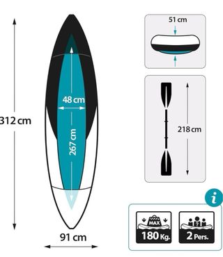 Kayak per 2 persone Intex Explorer