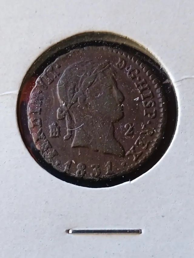 Fernando VII 2 Maravedís 1831 Segovia