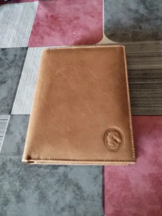Cartera hombre grande marrón